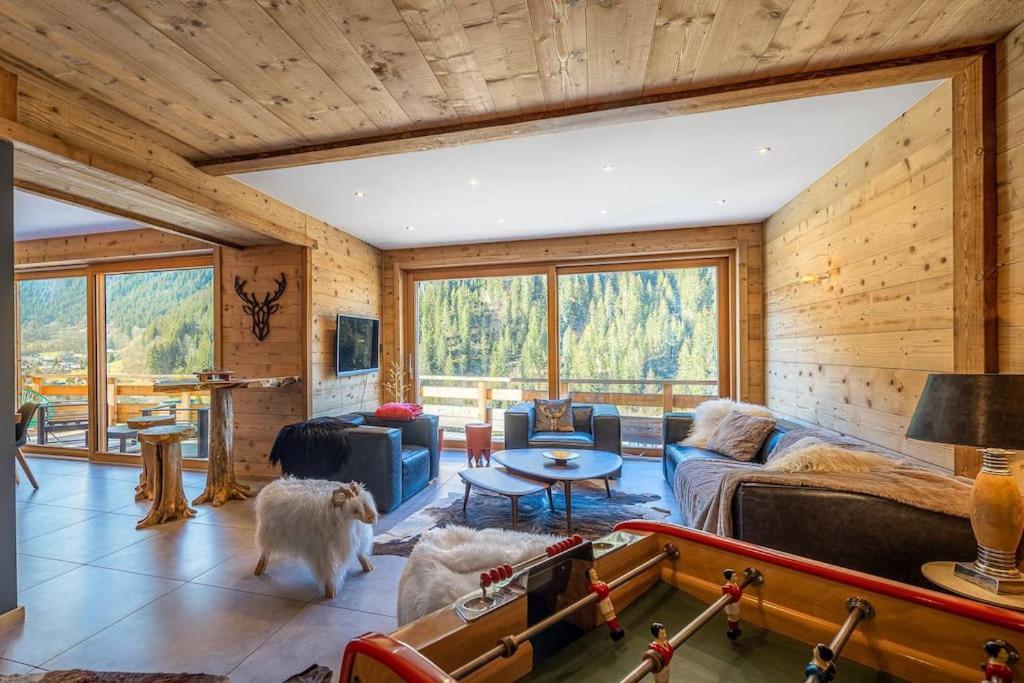 Chalet 1100 - Bo Immobilier Chatel - A Mi-Chemin Du Centre Et Du Linga - Jacuzzi Sauna Et Cheminee エクステリア 写真