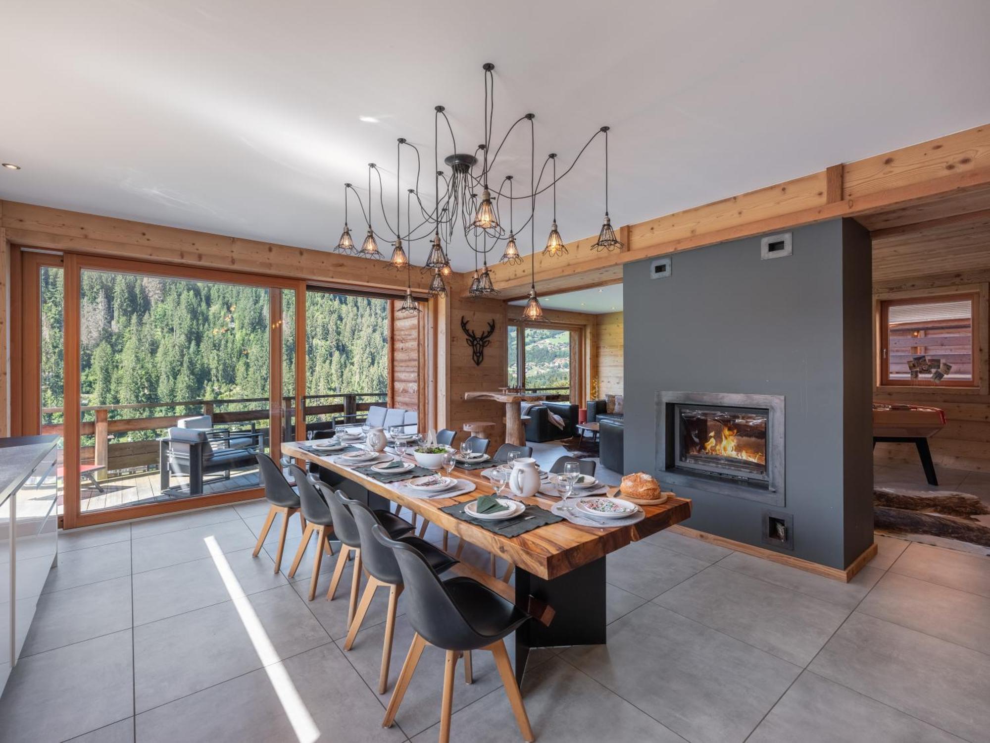 Chalet 1100 - Bo Immobilier Chatel - A Mi-Chemin Du Centre Et Du Linga - Jacuzzi Sauna Et Cheminee エクステリア 写真